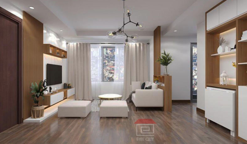 Nội thất phòng khách sang trọng nhẹ nhàng