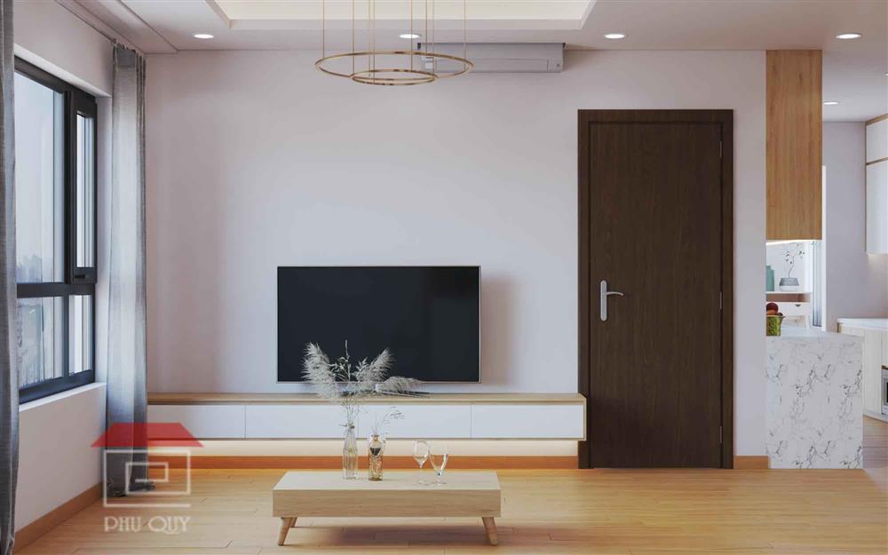 Khu vực xem ti vi phòng khách