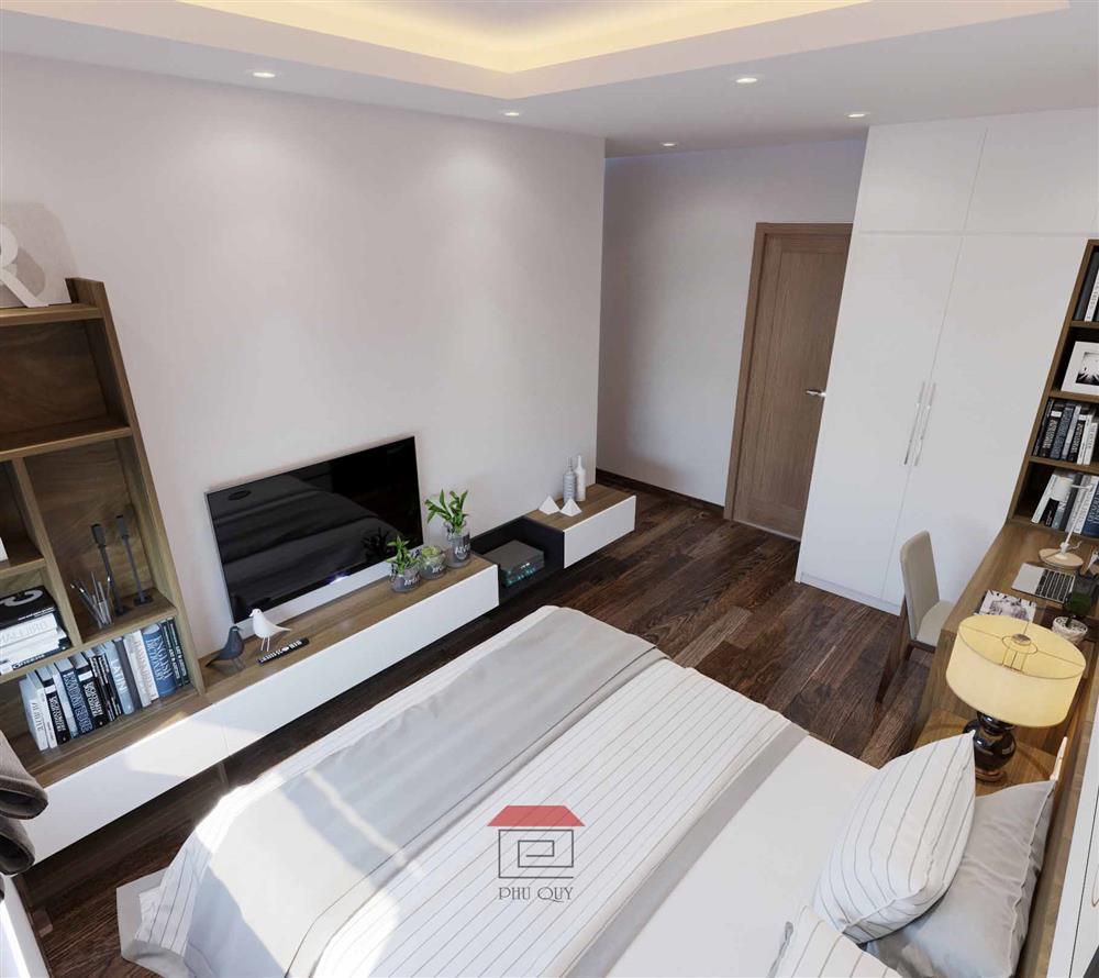 Không gian chan hòa ánh sáng của phòng ngủ Master