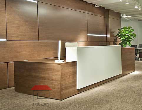 Các mẫu thiết kế quầy lễ tân hiện đại cho văn phòng công ty