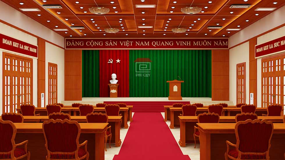 Nội thất hội trường sang trọng và hiện đại