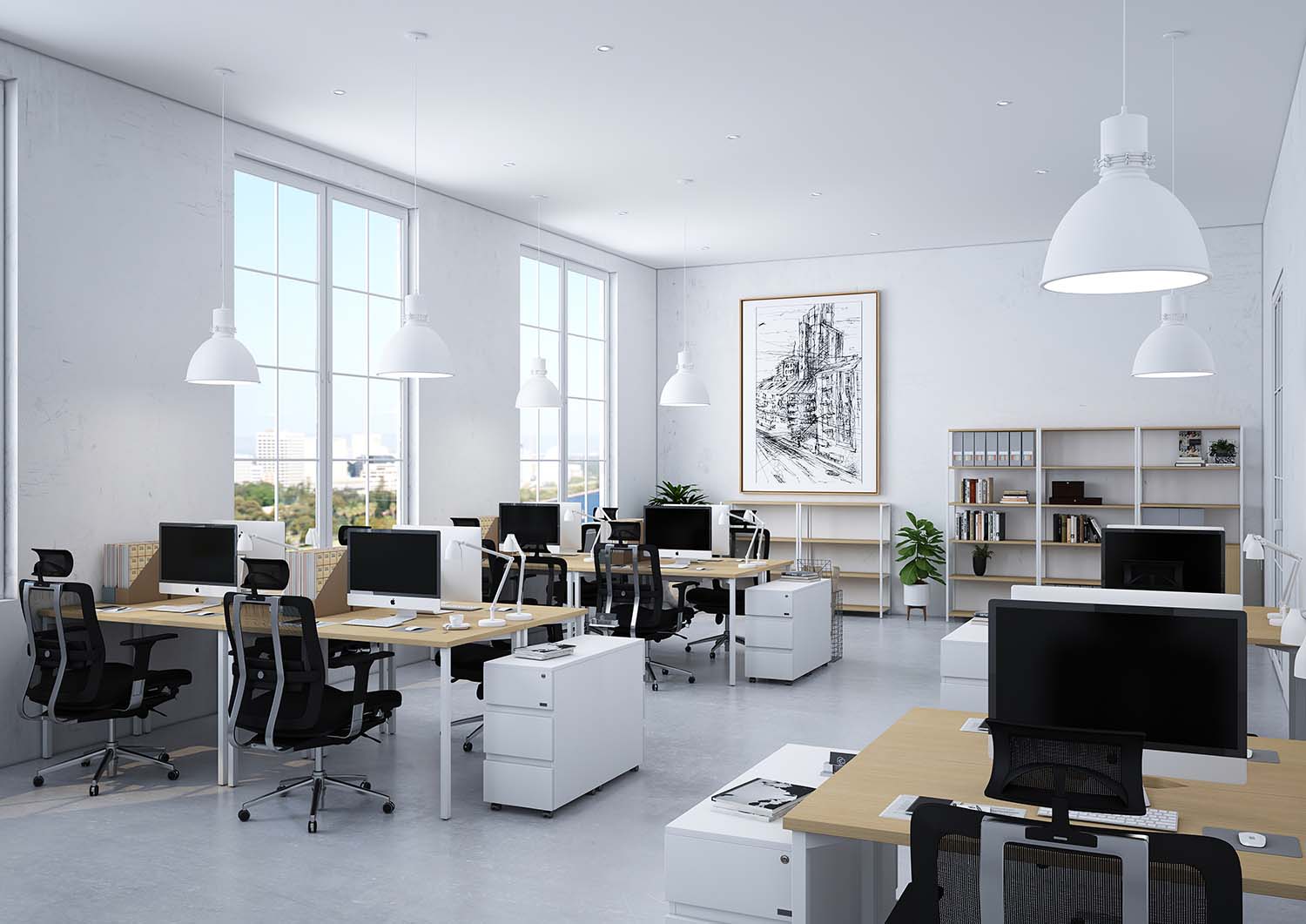 Nội thất văn phòng thông minh đẹp và hiện đại