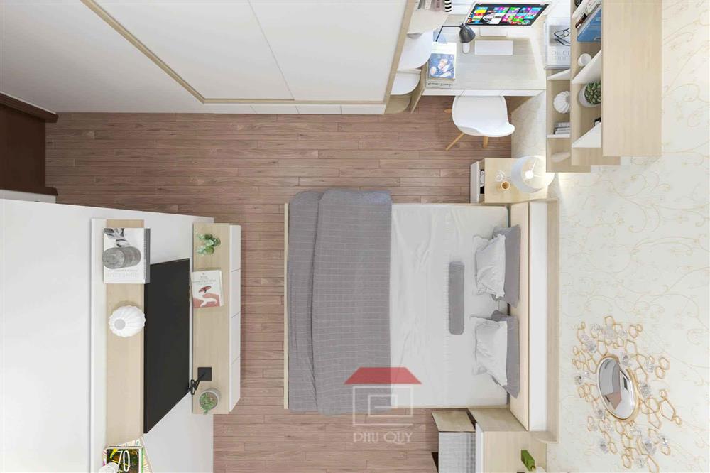 Tông be, xám giúp căn phòng sáng sủa hơn