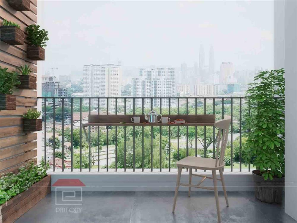Ban công là không gian tuyệt vời cho căn hộ